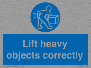 Lift heavy objects correctly
